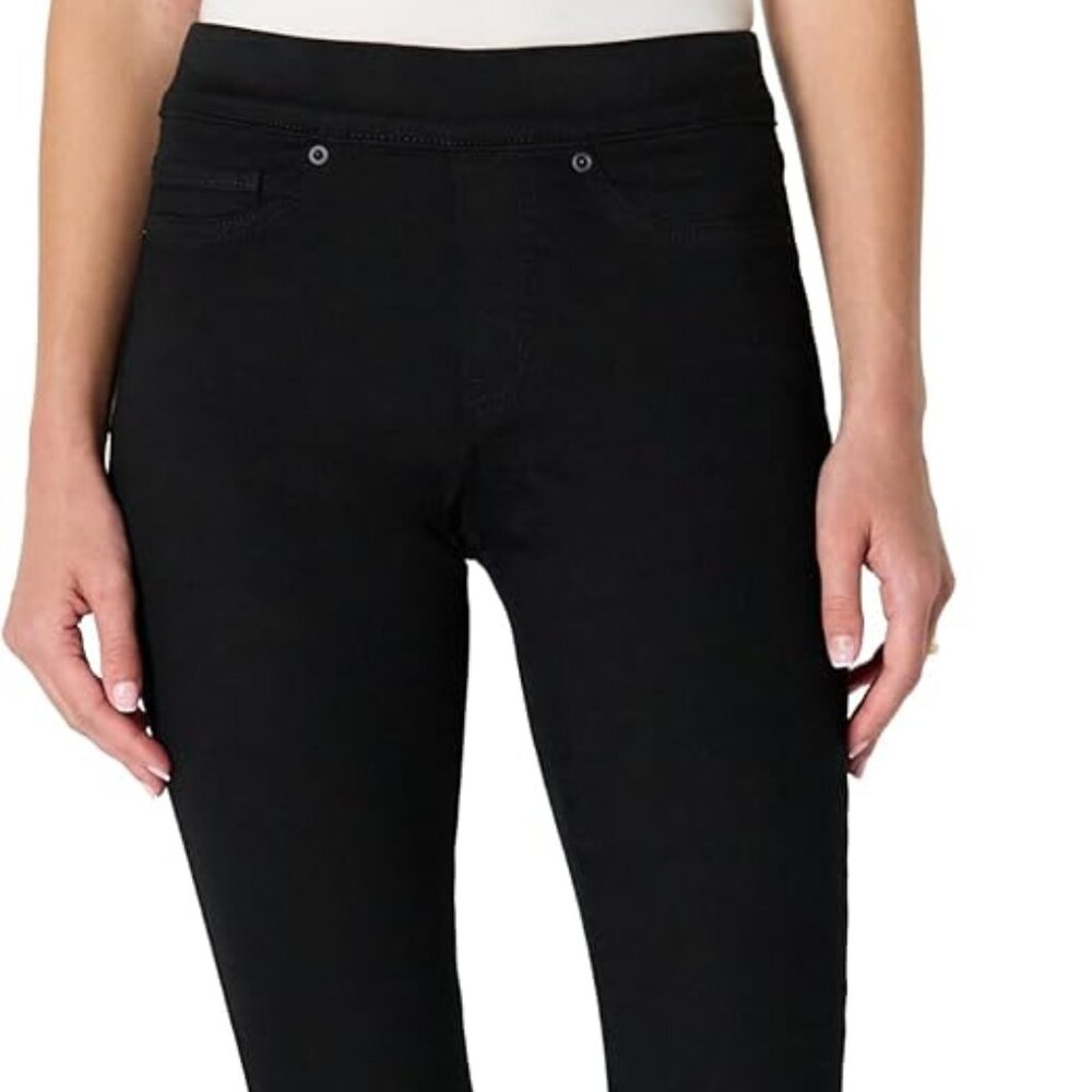 Black Stretch Pull On Travel Friendly Jeans/Jeggings